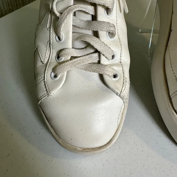Golden Goose Purestar (GGDB/PURE) White Leather Sneakers, Size 9.5 - Picture 7 of 15